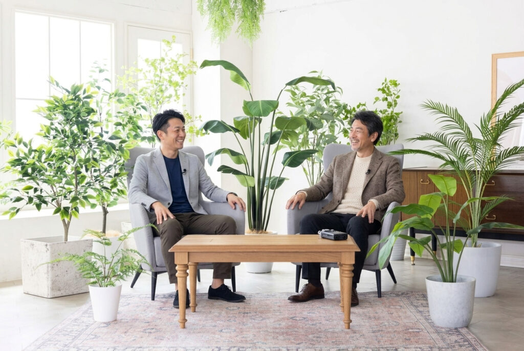 アーリーバード対談シーン男性二人