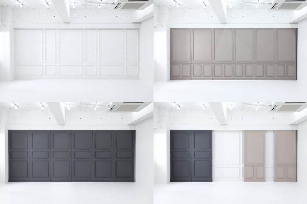 フォックステイル。モールディング壁パターン